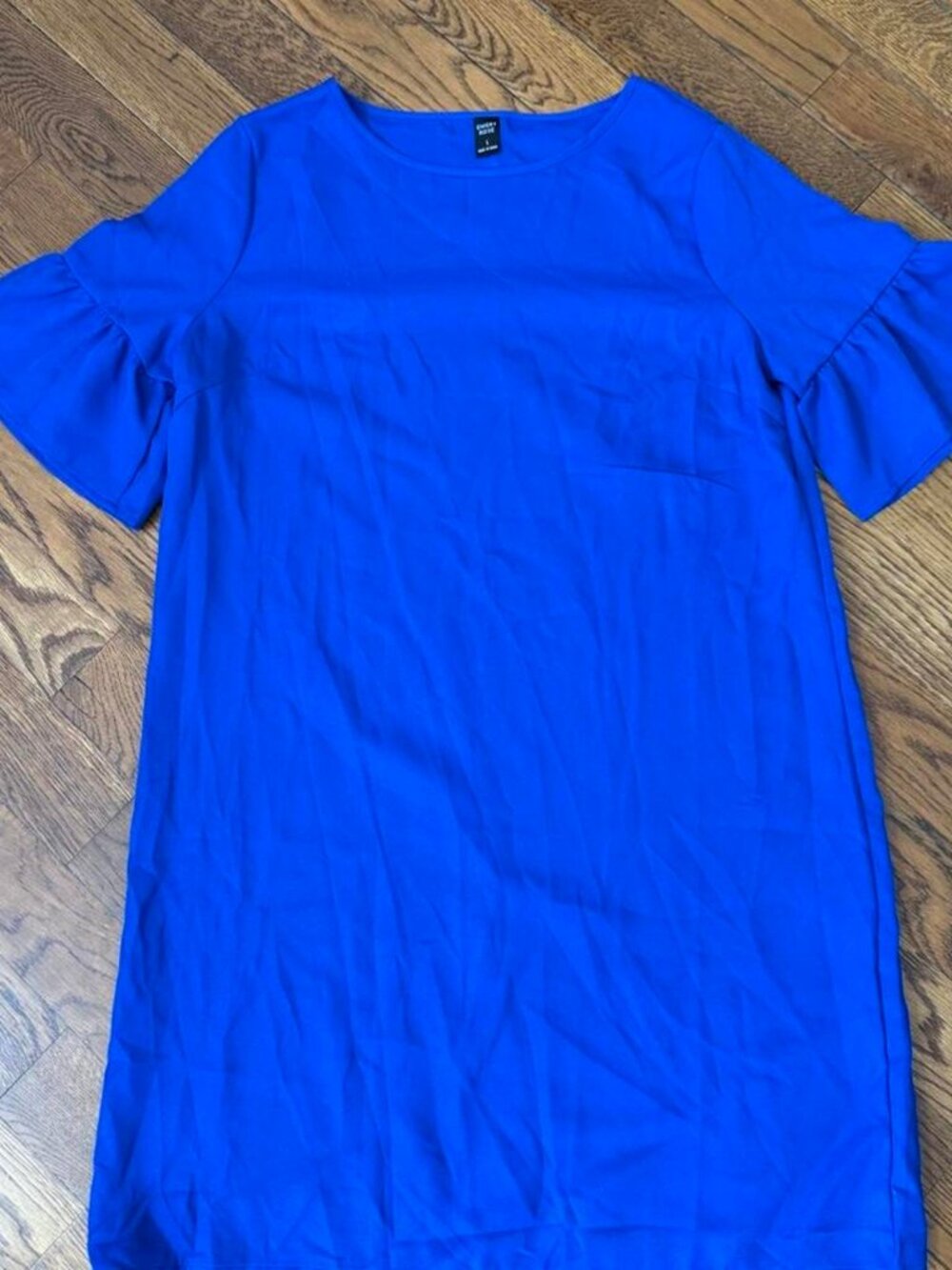 Blue Emery Rose dress with ruffle sleeves Size L #party #feminine
